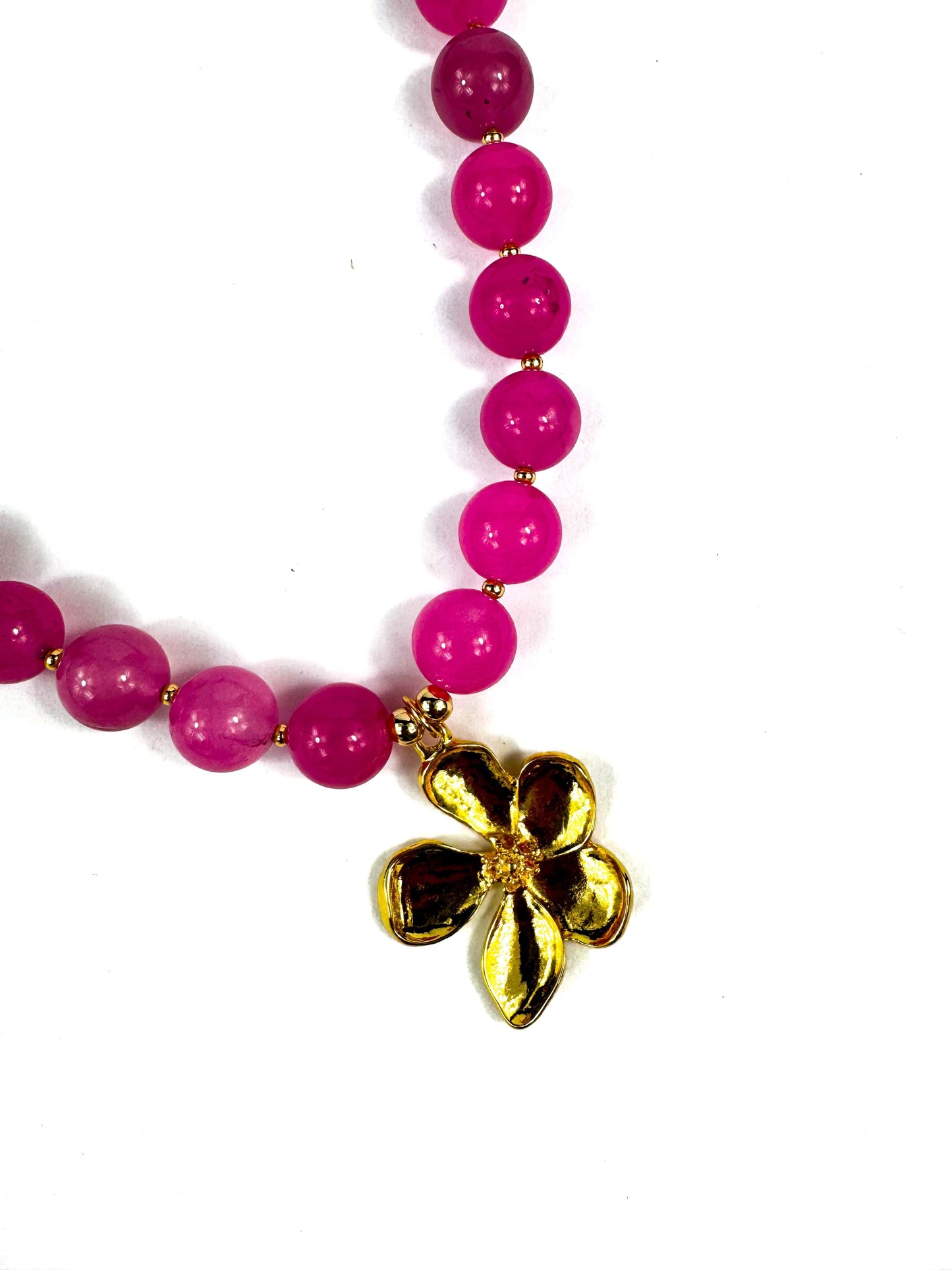 Collar jade daisy