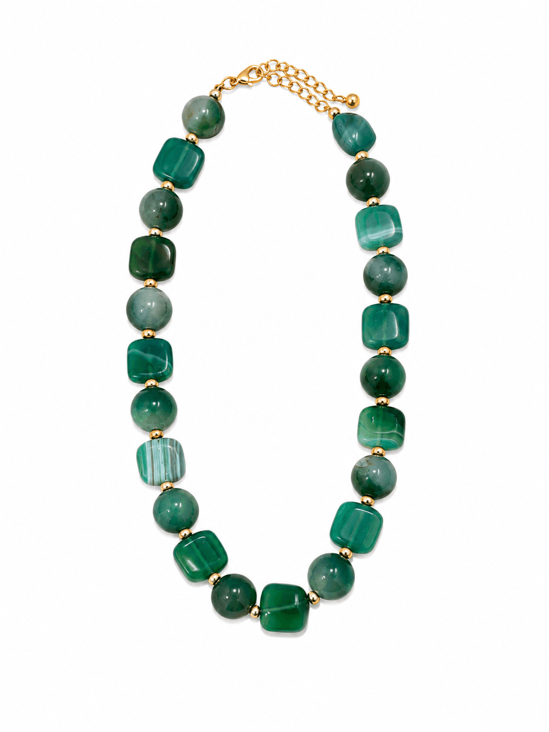 Collar Jade verde mix