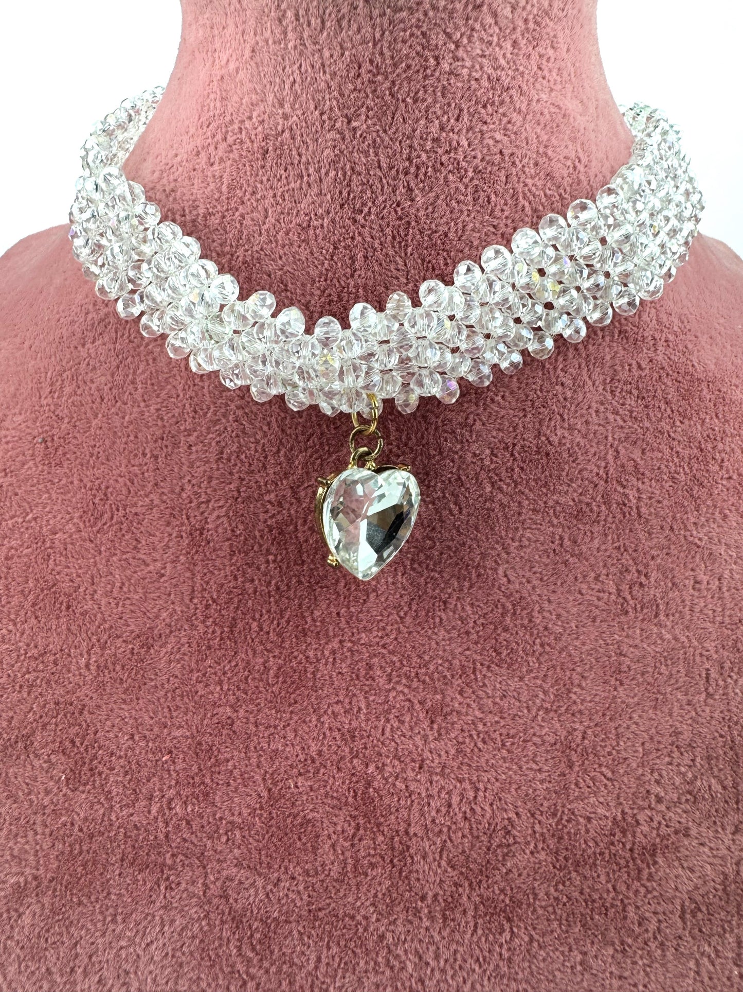 Collar Corazón de Cristal