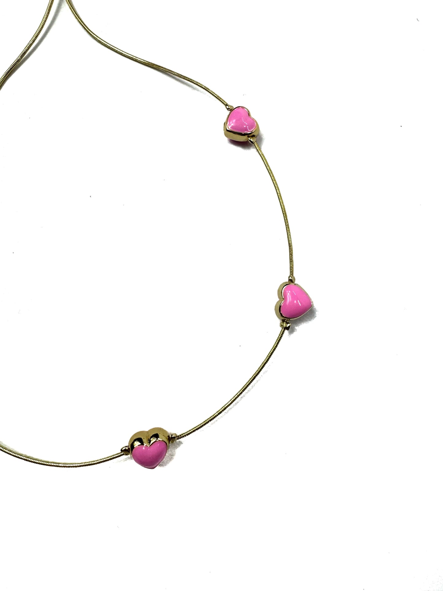 Collar corazones ajustable
