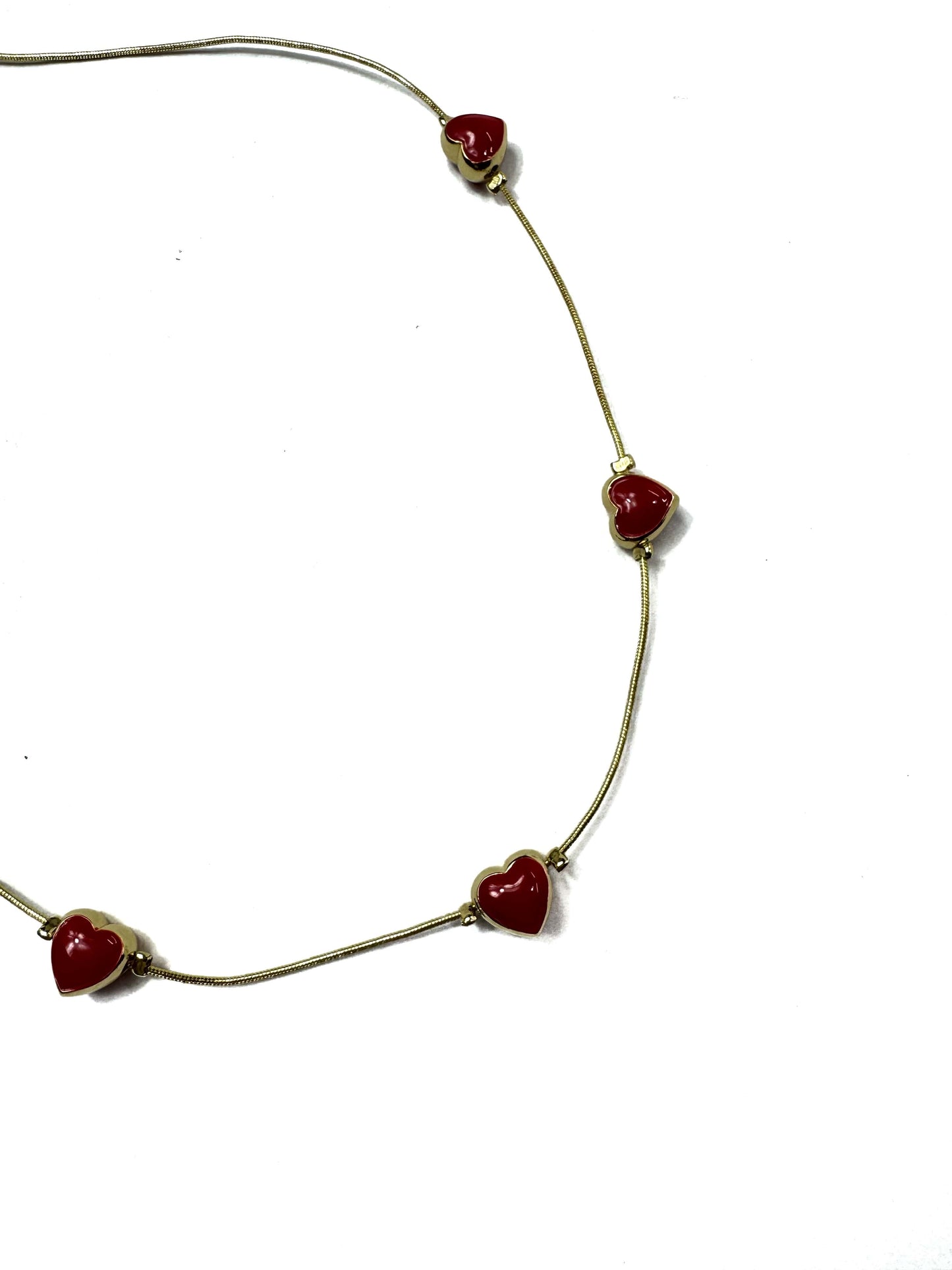 Collar corazones ajustable