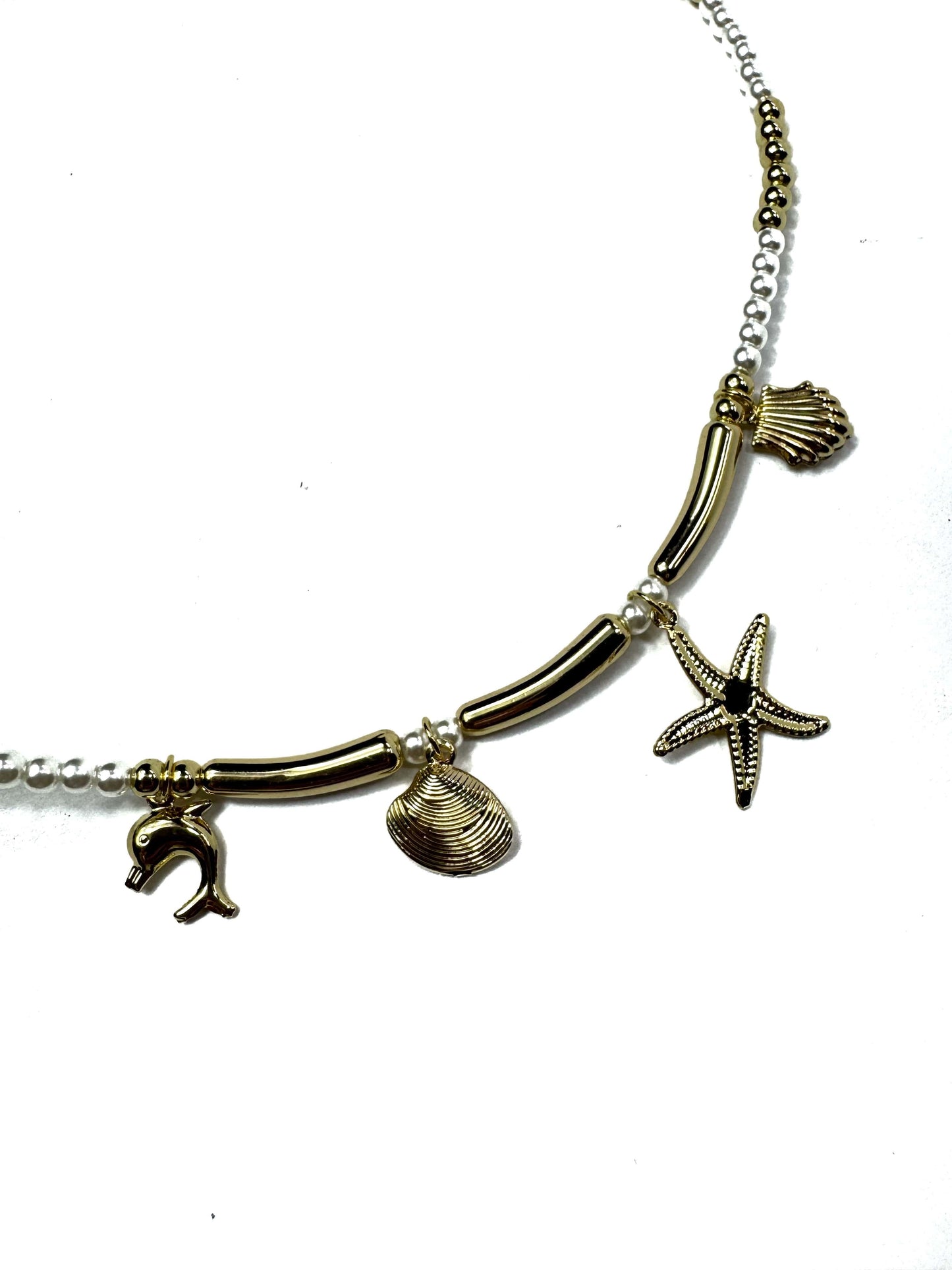 Collar playa con perlita
