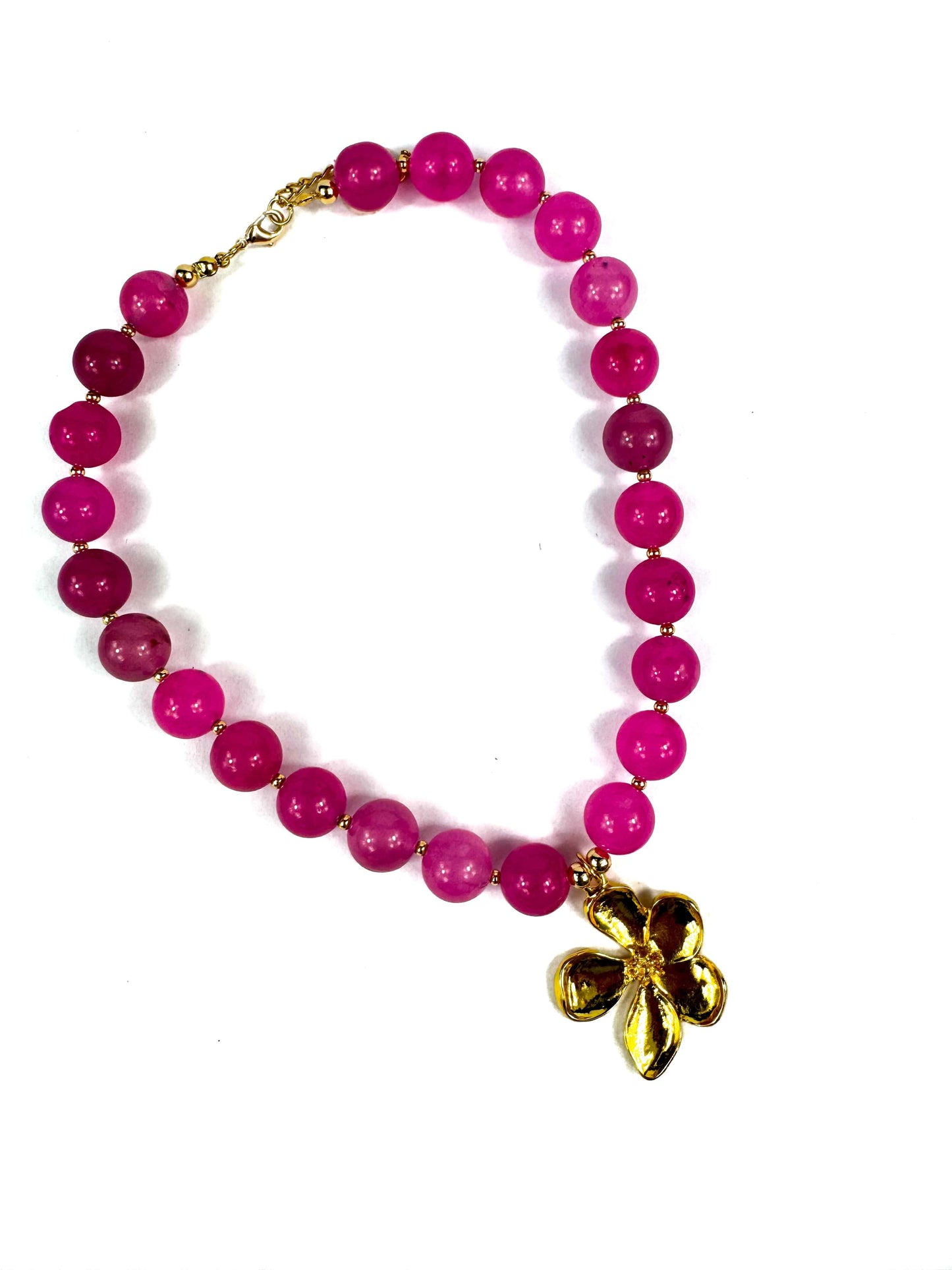 Collar jade daisy