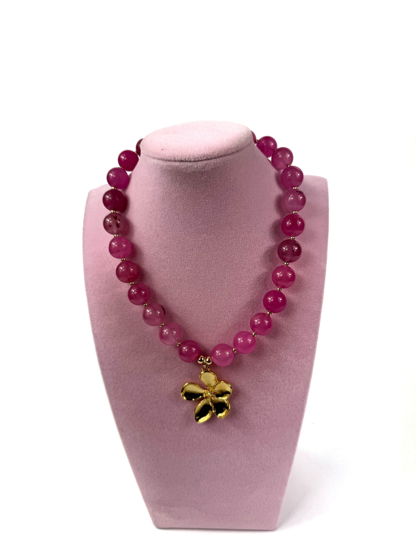 Collar jade daisy