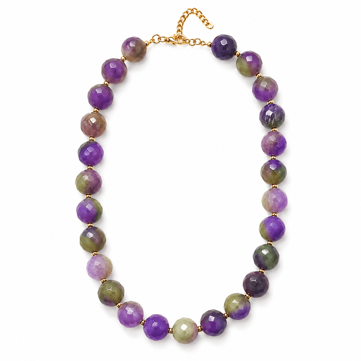 Collar Ágatha morado