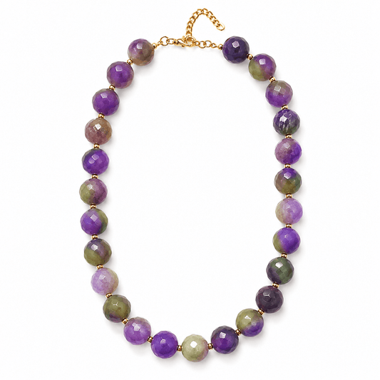 Collar Ágatha morado