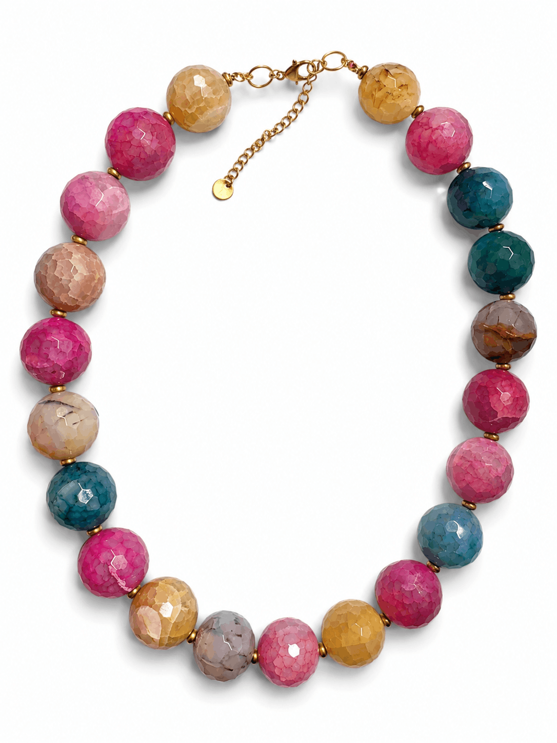 Collar Ágatha multicolor bola grande