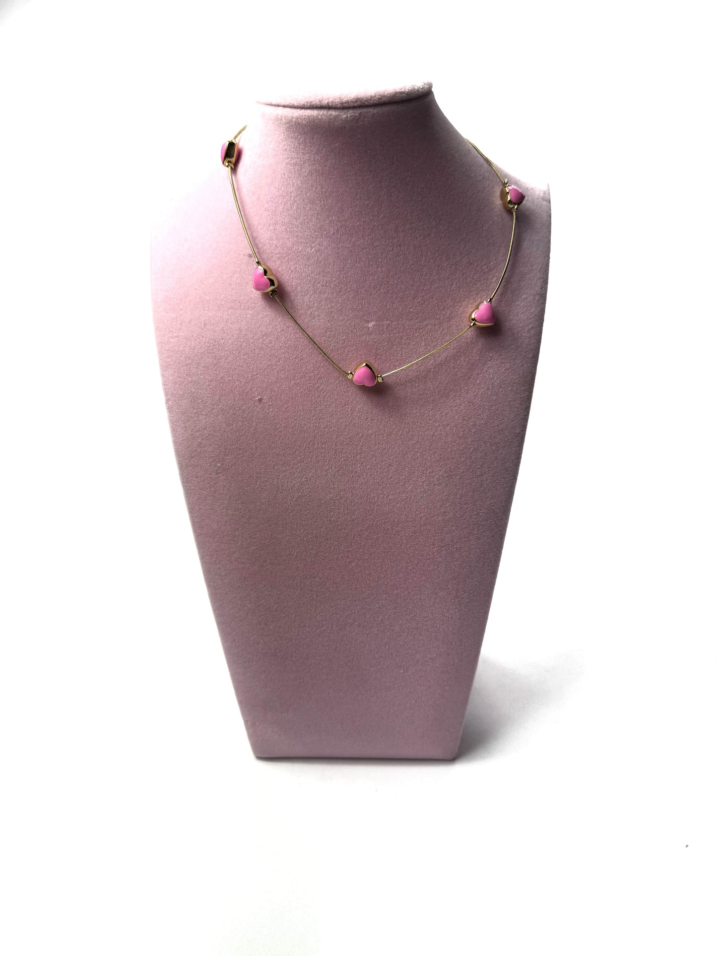 Collar corazones ajustable