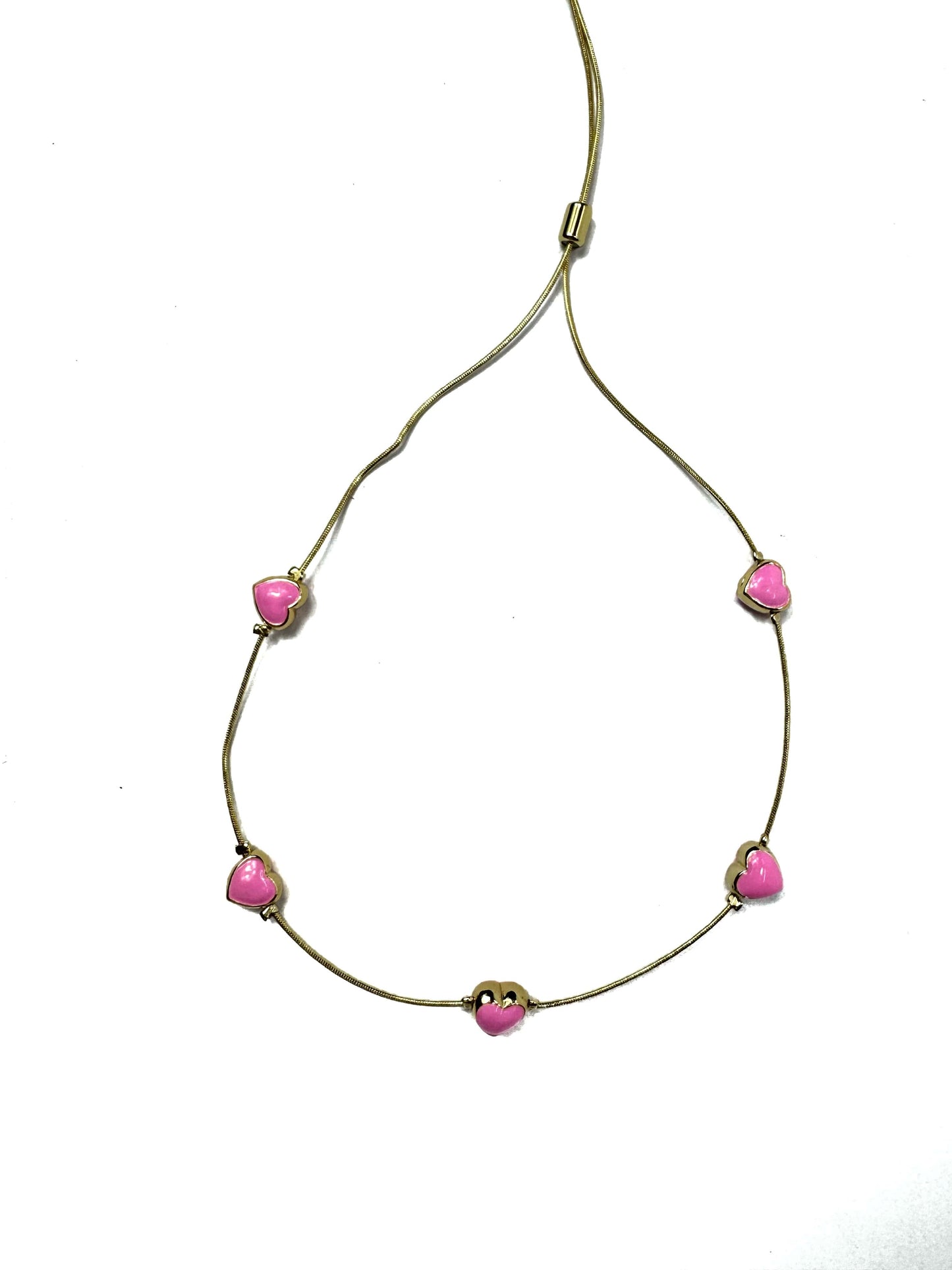 Collar corazones ajustable