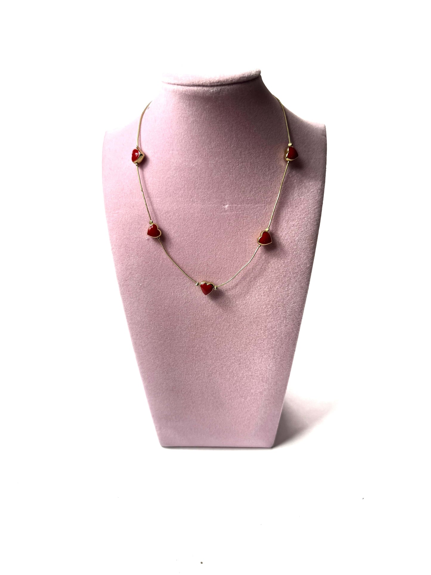 Collar corazones ajustable