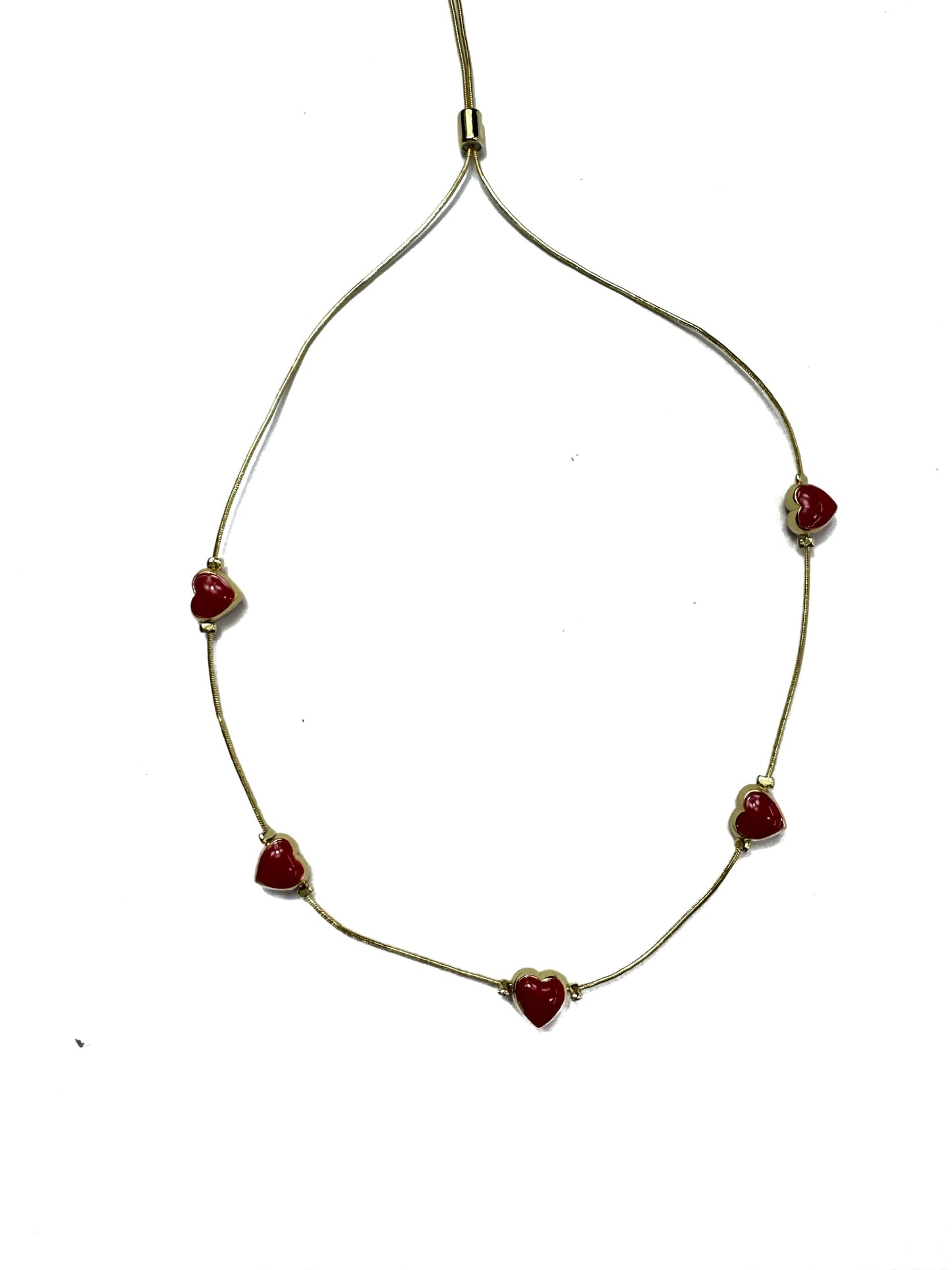 Collar corazones ajustable