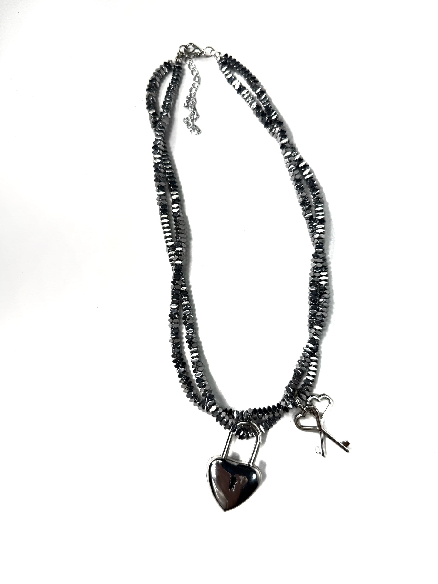 Collar candado corazón mod.2